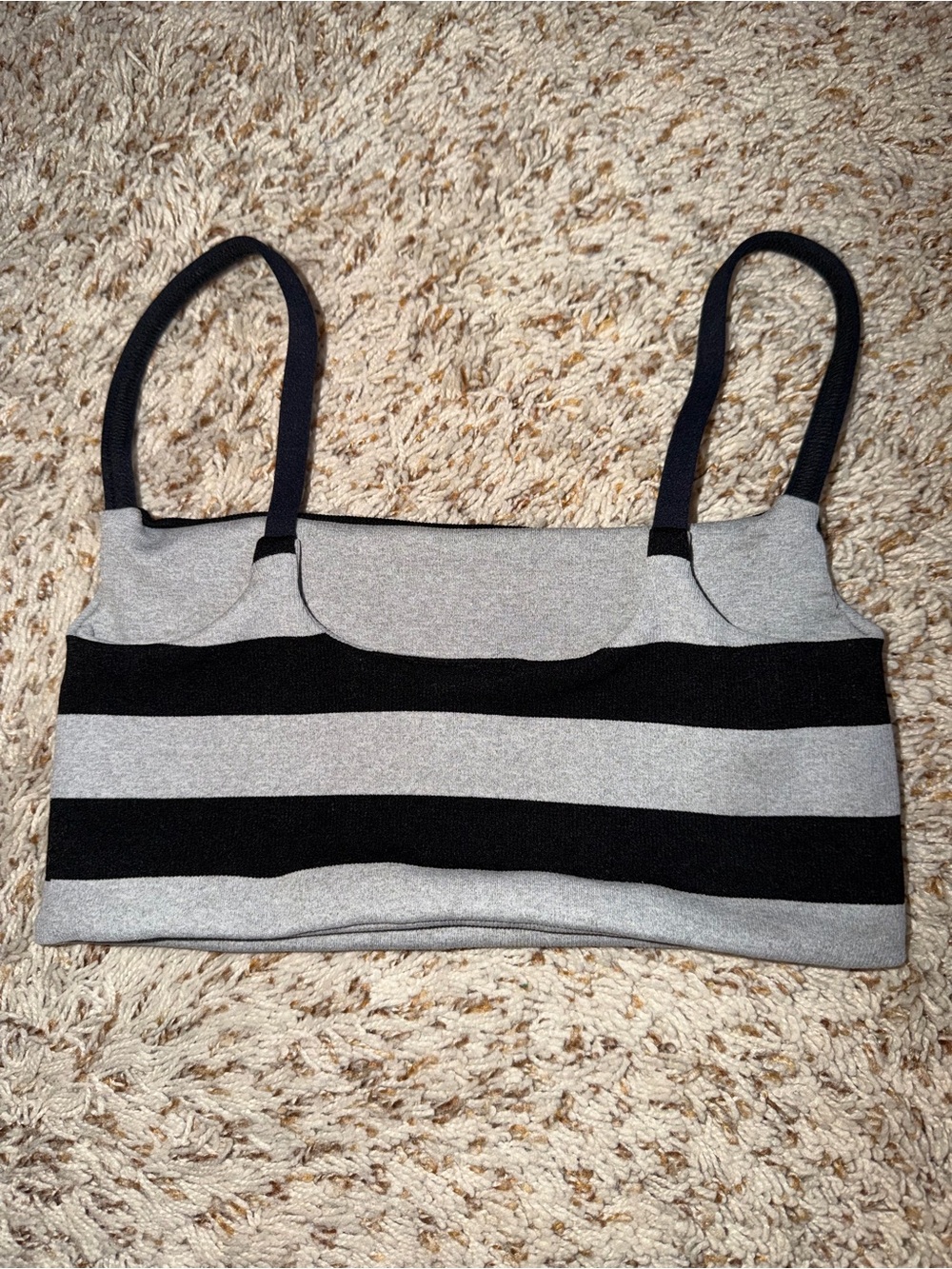 Free People Women's Reversible Black and Gray Tighten Up Bra, Size M - Picture 5 of 9